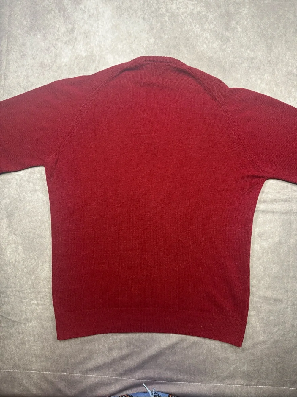 EUC 100% Cashmere Vintage Sir Pendleton Men's V-Neck Sweater - Deep Red